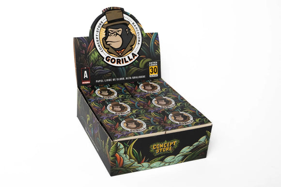 A Piteira De Papel Extra Longa Gorilla - Display C/ 30 Unid