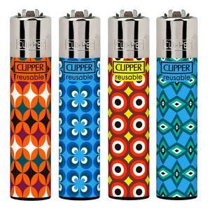 Isqueiro Clipper Maxi Retro Style (Display c/ 24un)