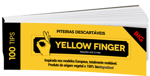 Piteira De Papel Yellow Finger Big (Unidade)