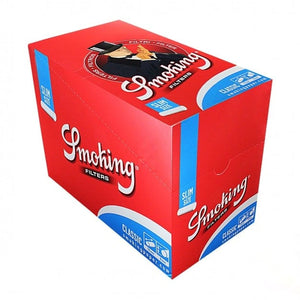 Filtro P/ Cigarro Smoking Slim 6mm - Display com 30 Bags
