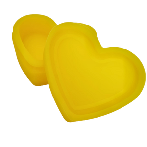 Container de Silicone Coração Moon - Amarelo