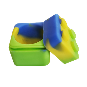 Container de Silicone Lego Mini Moon 3ml – Verde/Amarelo/Azul