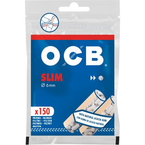 Filtro P/ Cigarro OCB Slim Gommed (Unidade com 150)