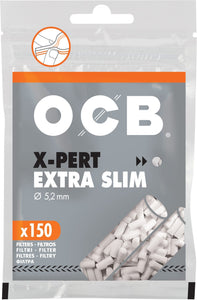 Filtro P/ Cigarro OCB X-Pert Extra Slim (Unidade com 150)