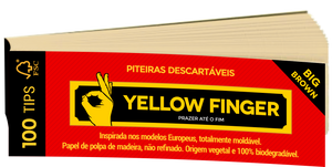 Piteira de Papel Yellow Finger Big Brown (Unidade)