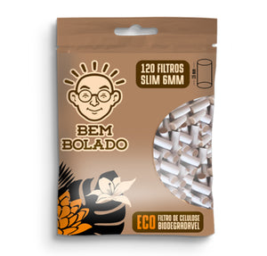 Filtro P/ Cigarro Bem Bolado Eco Slim 6mm (Bag com 120)