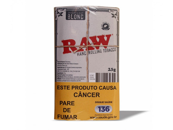 Tabaco Para Cigarro Raw Bright Leaf Blond  25g (Unidade)